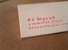 Image of 2 Font Letterpress Business Cards - set of 100