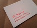 Image of 2 Font Letterpress Business Cards - set of 100