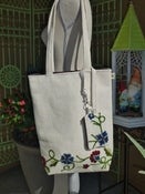 Image of Linen Embroidered Tote