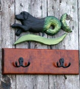Black Labrador-Mermaid Leash Rack
