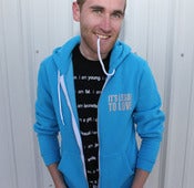 Image of Neon Blue Hoodie