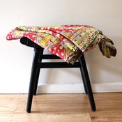 Image of Vintage Indian Kantha Bedspread - Pink and Yellow