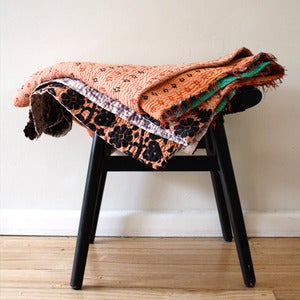 Image of Vintage Kantha Throw - Peach