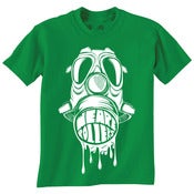 Image of We Are Rollers Gasmask Green T-Shirt