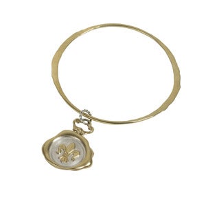 Image of Fleur-de-Lis Wax Seal Bangle