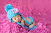 Image of Fuzzy Blueberry Pom Hat