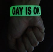 Image of Glow GAY IS OK Bracelet