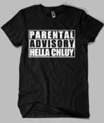 Image of Parental Advisory Hella Chluy Black Tee
