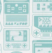 Image of gameland - fabric by the yard - brights