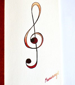 Image of treble manuscript book