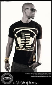 Image of  EX.E WHITE ON BLACK / AMERICAN HIP-HOP TEE 