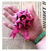 Image of NEW! Supersized Tape Measure Rosette Brooch - Choice of 4 colours