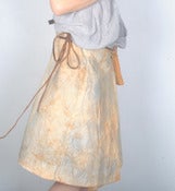 Image of 12.1.12 hand painted wrap skirt