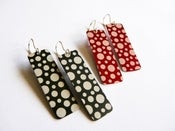 Image of Anodised Aluminium earrings Dotty