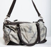 Image of Hand woven and dyed Weekender in Thunder