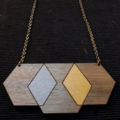 Image of Hexagon Pendant- 3 colour ways