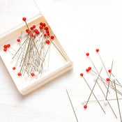 Image of Glass Head Silk Pins