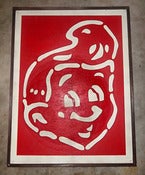 Image of SHT! Head Red on Wood