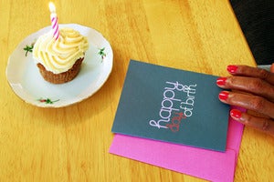 Image of "Happy Day of Birth" Greeting Card