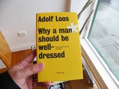 Image of Adolf Loos: Why a man should be well-dressed