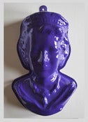 Image of Queens Head Jelly Mould Purple