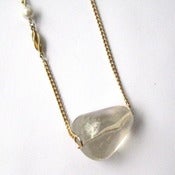 Image of Clear Quartz Stone Necklace