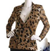 Image of Animal print blazer