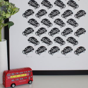 Image of Black Cabs silkscreen print
