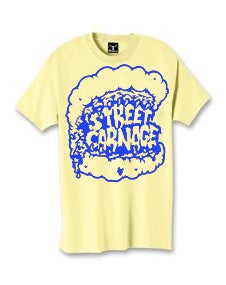 Image of Street Carnage x Saved Tattoo (Yellow w/ Blue Print)