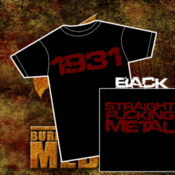 Image of 1931 - Straight Fucking Metal Tee