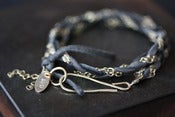 Image of Suede + Chain Wrap Bracelet
