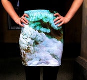 Image of GREEN SMOKE SKIRT