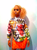 Image of FREAK CITY CUSTOM GRAFFITI BUTTON UP