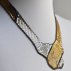 Image of Shield and Banner Mesh Neckplate