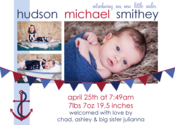 Image of Little Sailor Birth Announcements