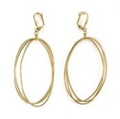 Image of Tripal Oval Earrings