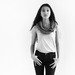 Image of VELA Handknitted Banana Yarn Neck Scarf with Leather Strap - PLAIN CABLE