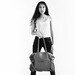 Image of LILA Large Handbag<br />in Leather/Banana Yarn