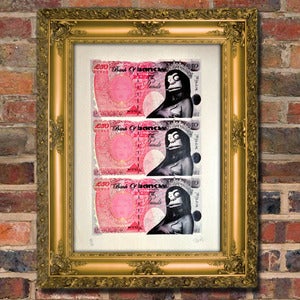 Image of BANKSY STERLING NOTES Original by Tevés
