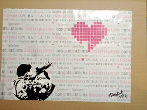 Image of INVADING YOUR LOVE TEST PRINT BY ©OPYKAT