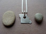 Image of Tiny Missouri State Necklace