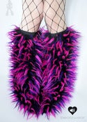 Image of Festival fluffies uv black/neon pink/purple