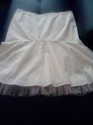 Image of Nicole Miller Cream Tulle Skirt 16