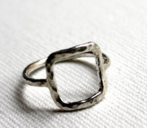 Image of Sterling Silver Square Ring