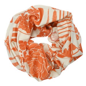 Image of Sovay Grapefruit. Single Loop Infinity Scarf