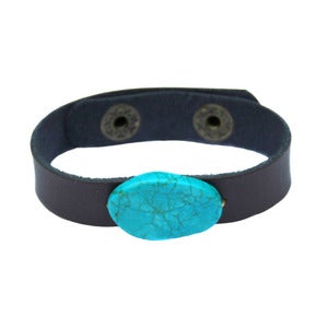 Image of Blue Magnesite Scarf Cuff