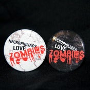 Image of Necros love zombies button