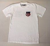 Image of The San Fernando Valley Mercantile Co. “MADE IN USA” Logo Tee White