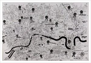 Image of We love you London print