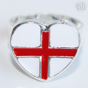 Image of I Love England Enamel Ring